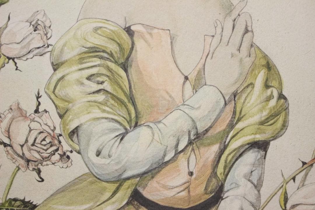 JChere 美露可利 mercari代購：藤田嗣治 エスタンプリトグラフ バラと