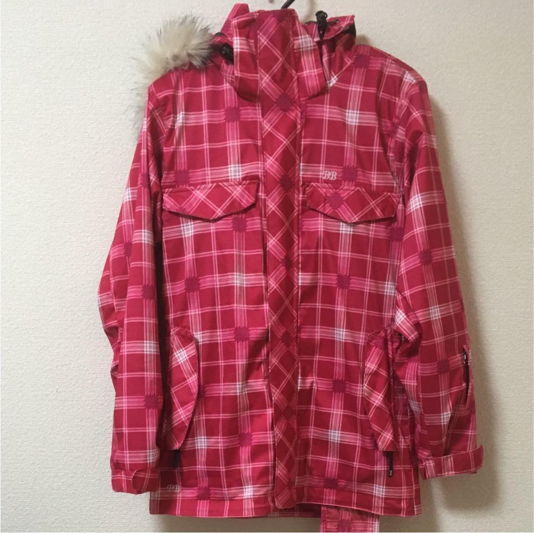 スノーボードウエア レディース ピンク チェック柄 Liberal