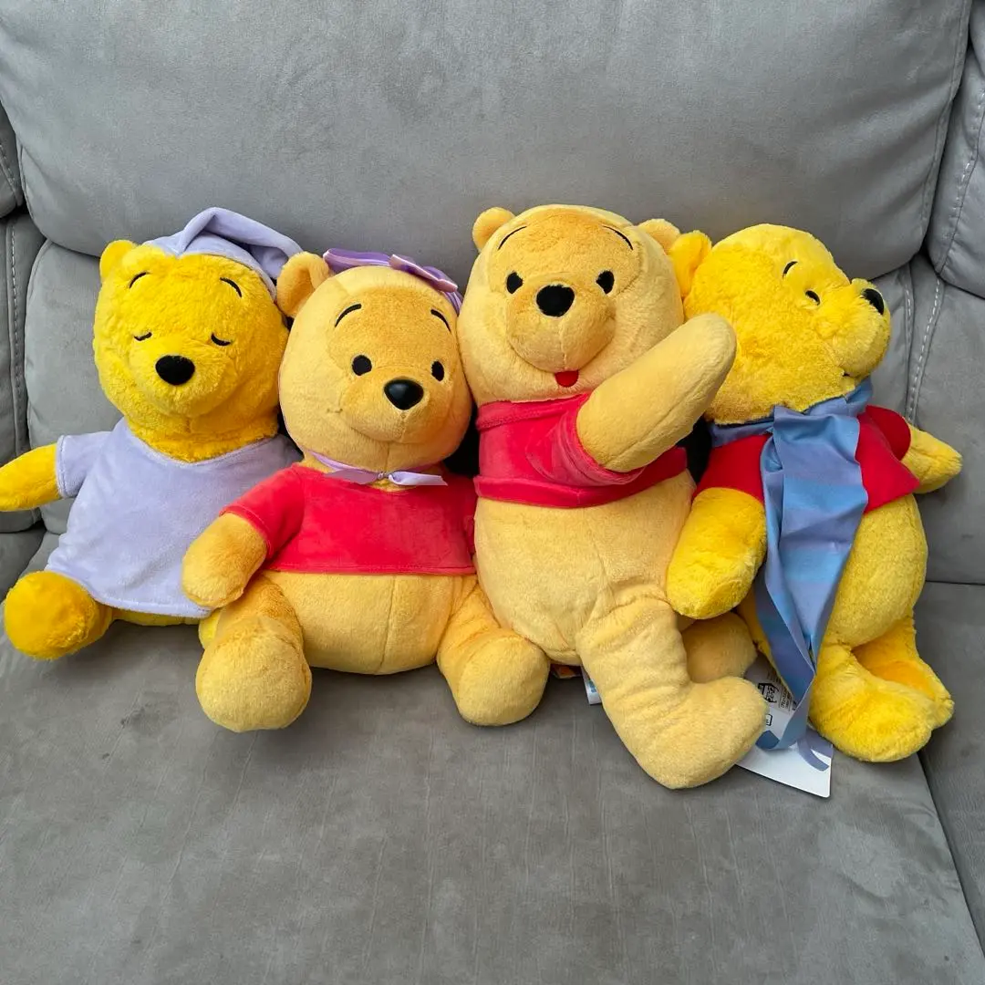 くまのプーさん　ぬいぐるみ　4個セット　新品未使用タグ付き
