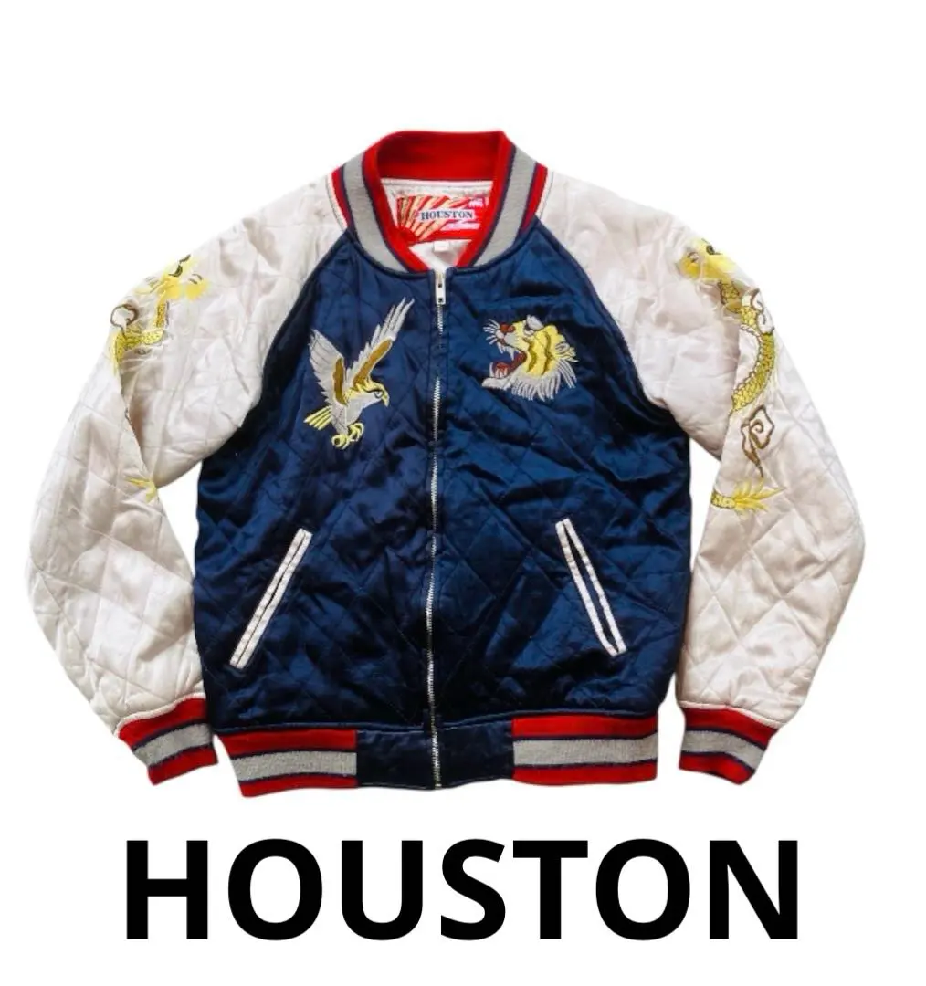 HOUSTON ヒューストン スカジャン 龍　FREE