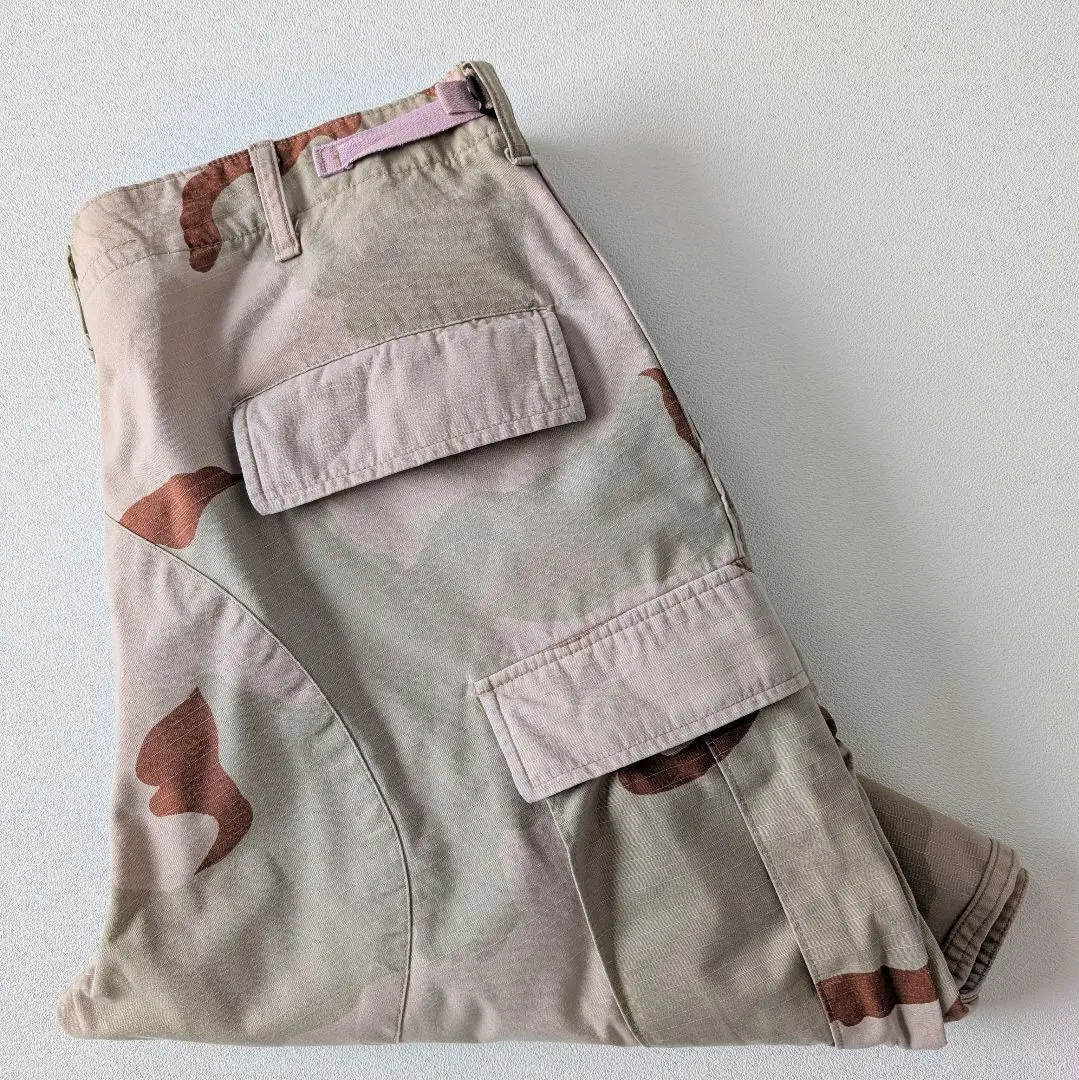 00年/米軍実品 デザートカモ柄ミリタリーパンツ古着/L-R/実寸W38L31