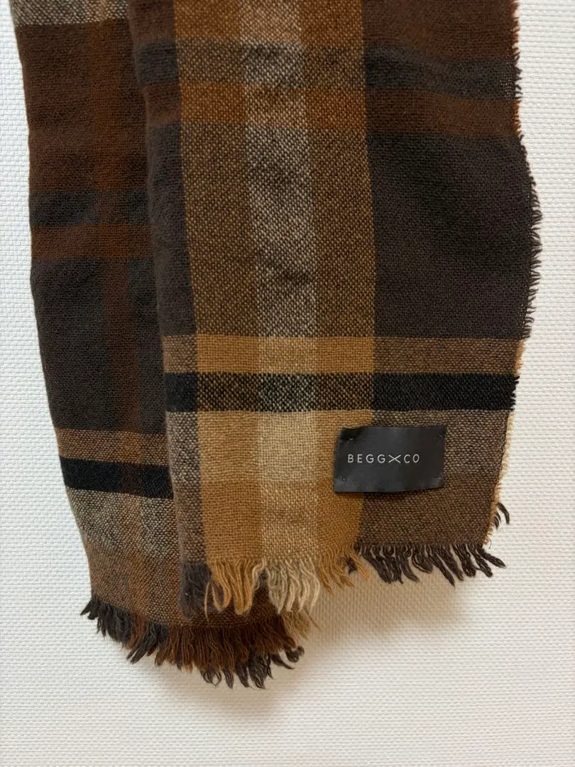 週末特価！ベグアンドコー　マフラー　ブラウン