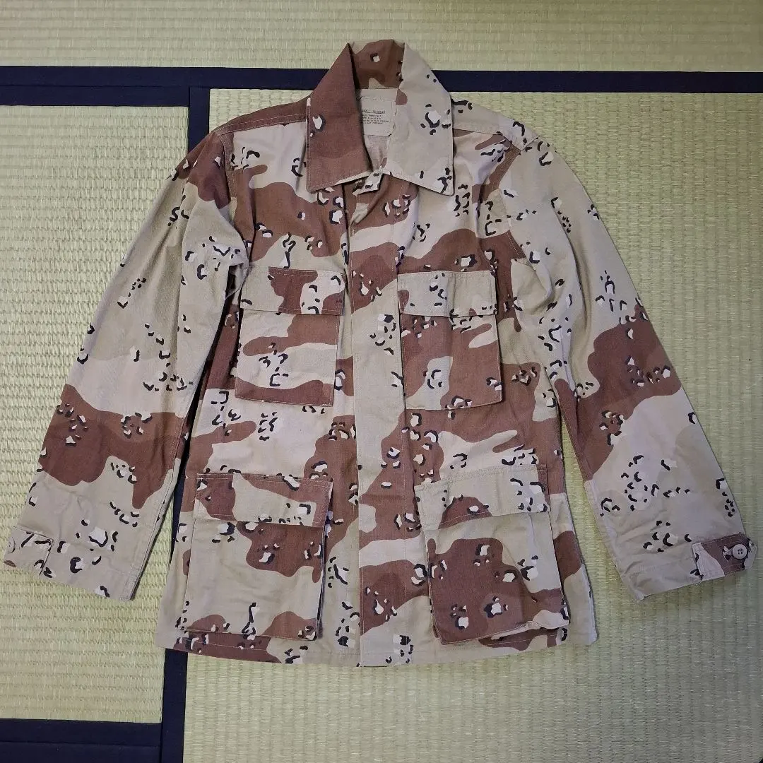 チョコチップ　カモフラージュ ミリタリージャケット Sサイズ