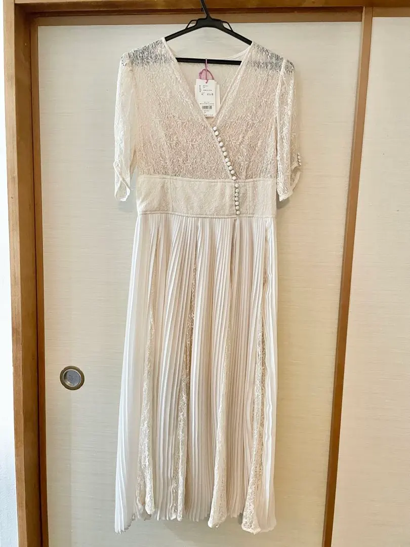 FURFUR ＊ ピンクベージュレースドレス