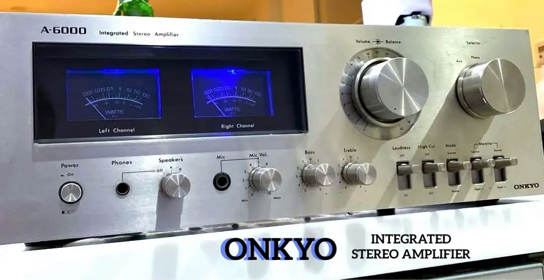 動作品 ONKYO プリメインアンプ A-6000 大型メーター オンキヨー
