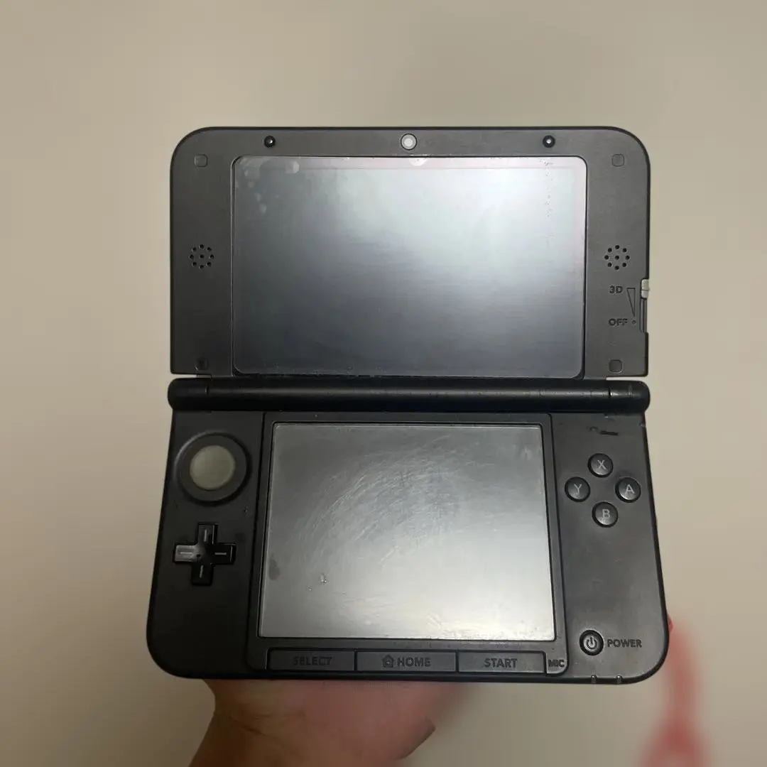 Nintendo 3DS LL 本体 青色 ストラップ付き