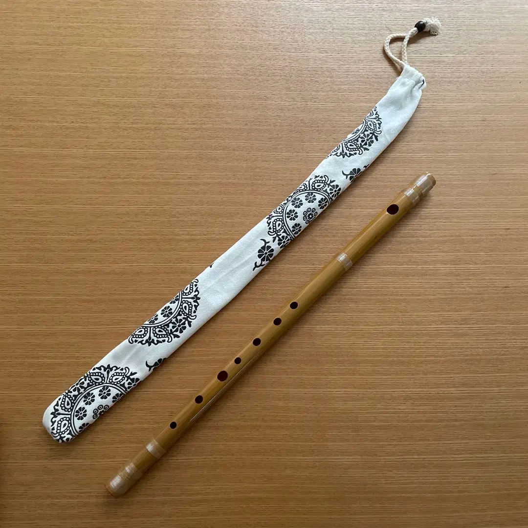 篠笛 横笛　新品未使用　収納袋付き　お囃子 お祭り用 和楽器 伝統工芸