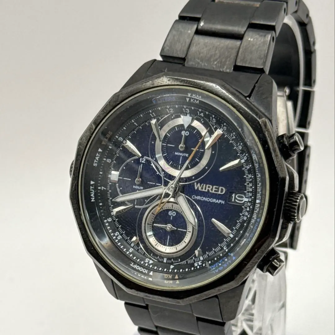 WIRED クロノグラフ VK67-K090 電池交換済 訳あり