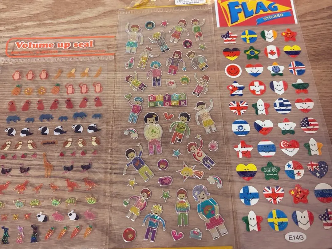 平成レトロ　希少　キラキラシール　3セット