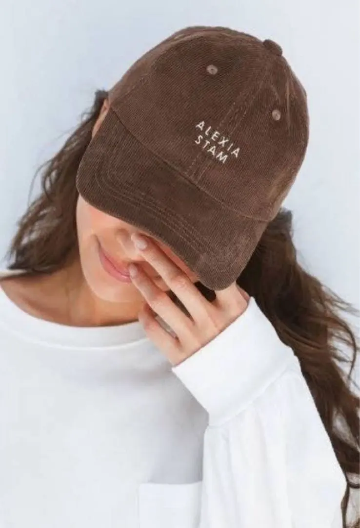 ALEXIA STAM コーデュロイキャップ ブラウン　美品