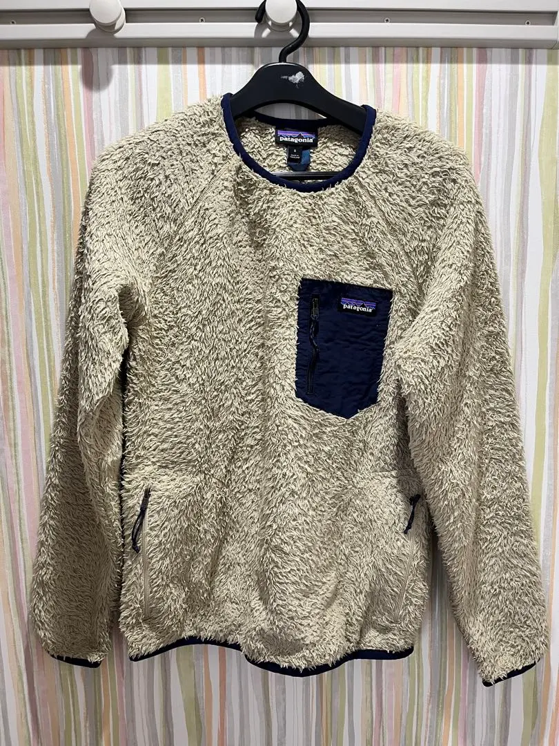 patagonia パタゴニア ロスガトスクルー Sベージュ/ネイビー