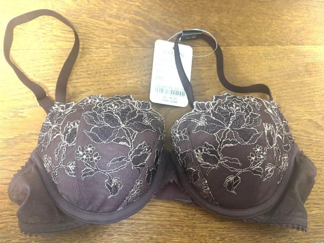 ピーチジョン　大人のまるみブラエンブロイダリーレースＡ　ブラウン　C65