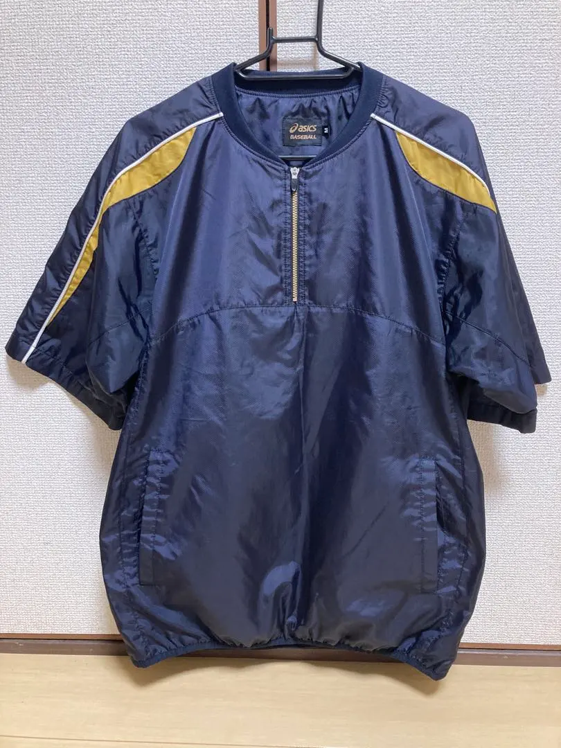 アシックス 野球 ゴールドステージ Vジャン プルオーバー ネイビー Mサイズ