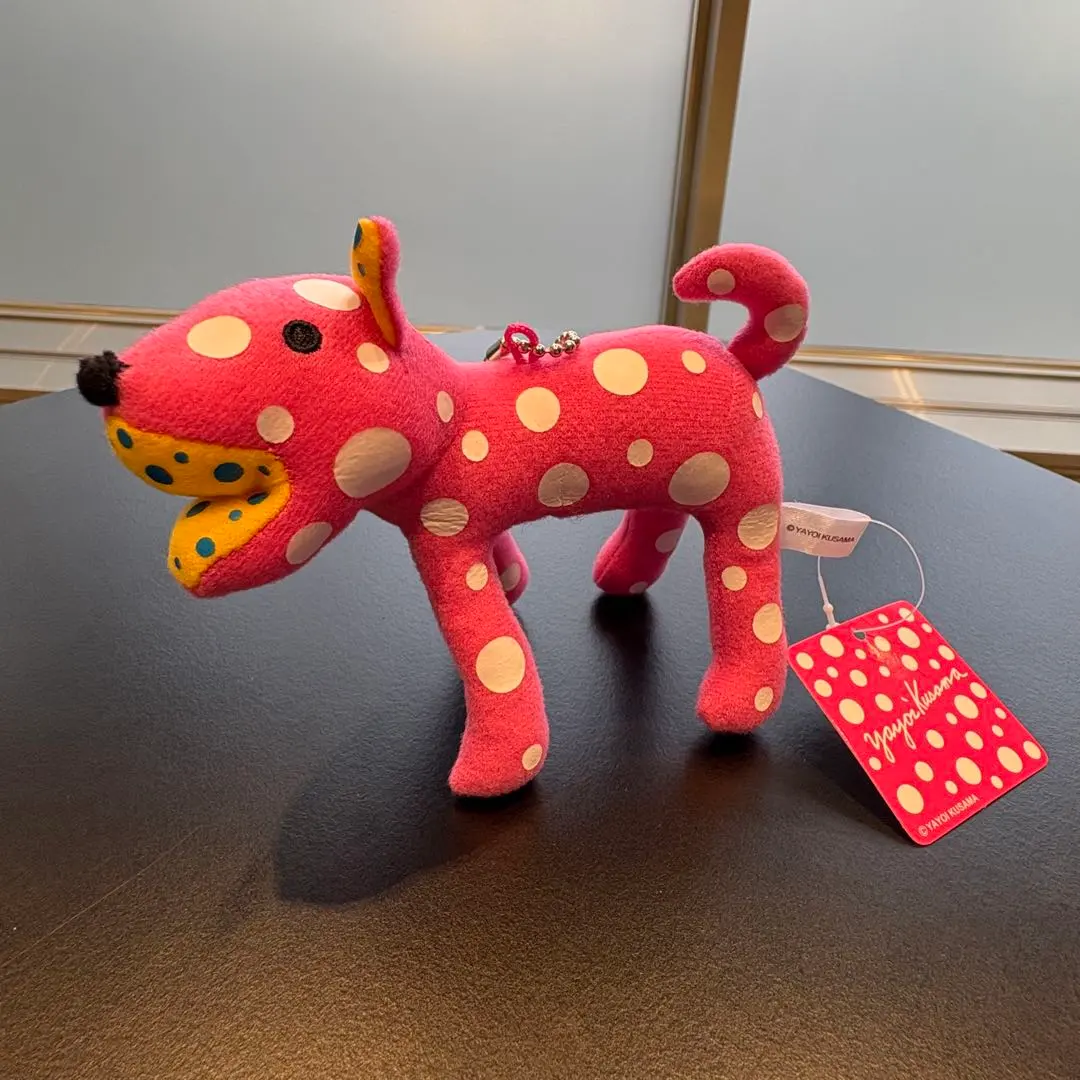 草間彌生 リンリン　キーホルダー　ピンク　RING-RINGプラッシュ