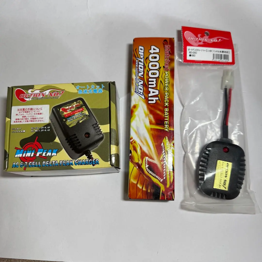新品 オプションNO1 AC急速充電器 4000バッテリー 放電器 タミヤ RC