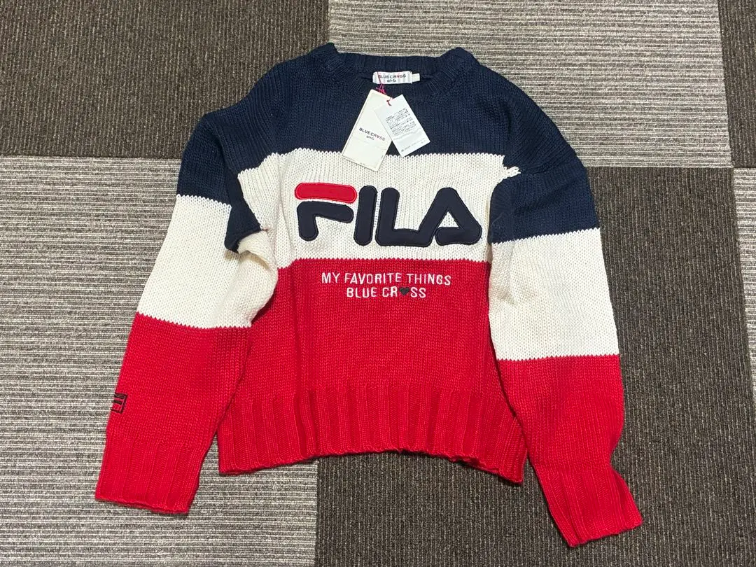 ブルークロス× FILA コラボ　ニット　L