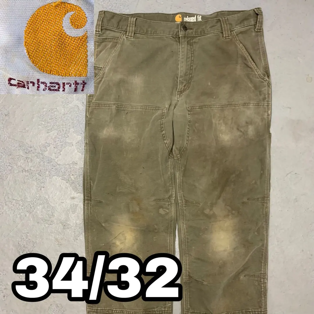 13WC965 Carhartt ダブルニー モスグリーン ペインターパンツ
