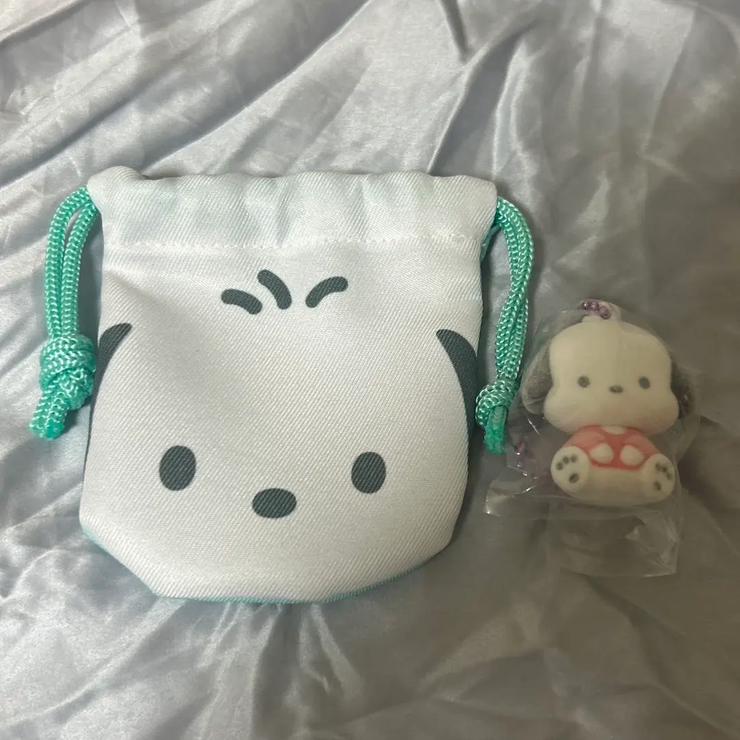 サンリオ ポチャッコ ミニ巾着 フロッキー キーホルダー