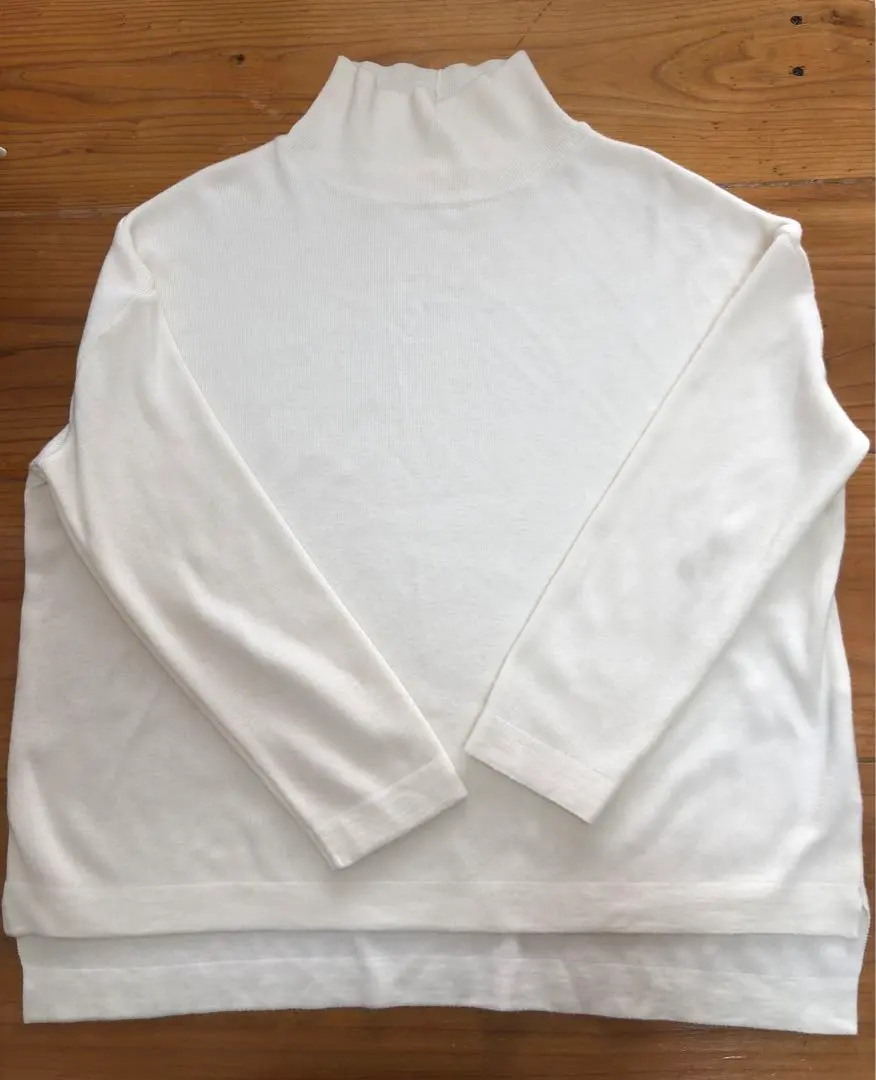 OURHOME 洗えるきれいめタートルニット