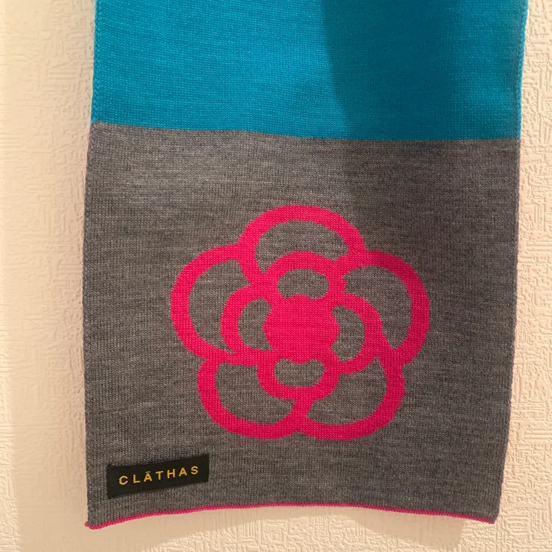 CLÁTHAS 花柄 ストライプ マフラー