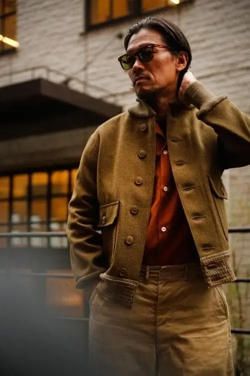 JOE McCOY CCC WOOL JACKET OLIVE(42)