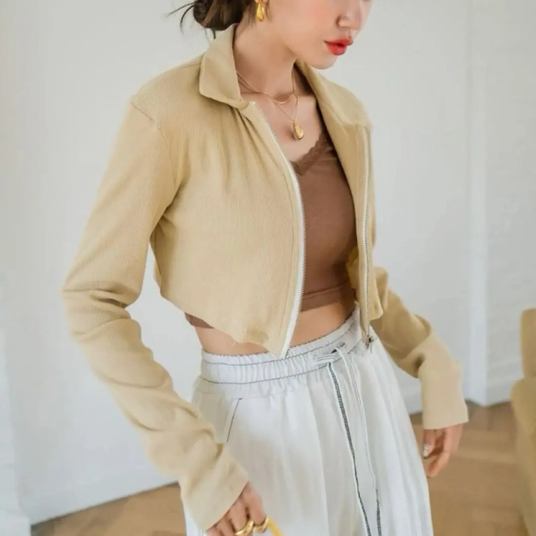 SHEIN ジップカーディガン