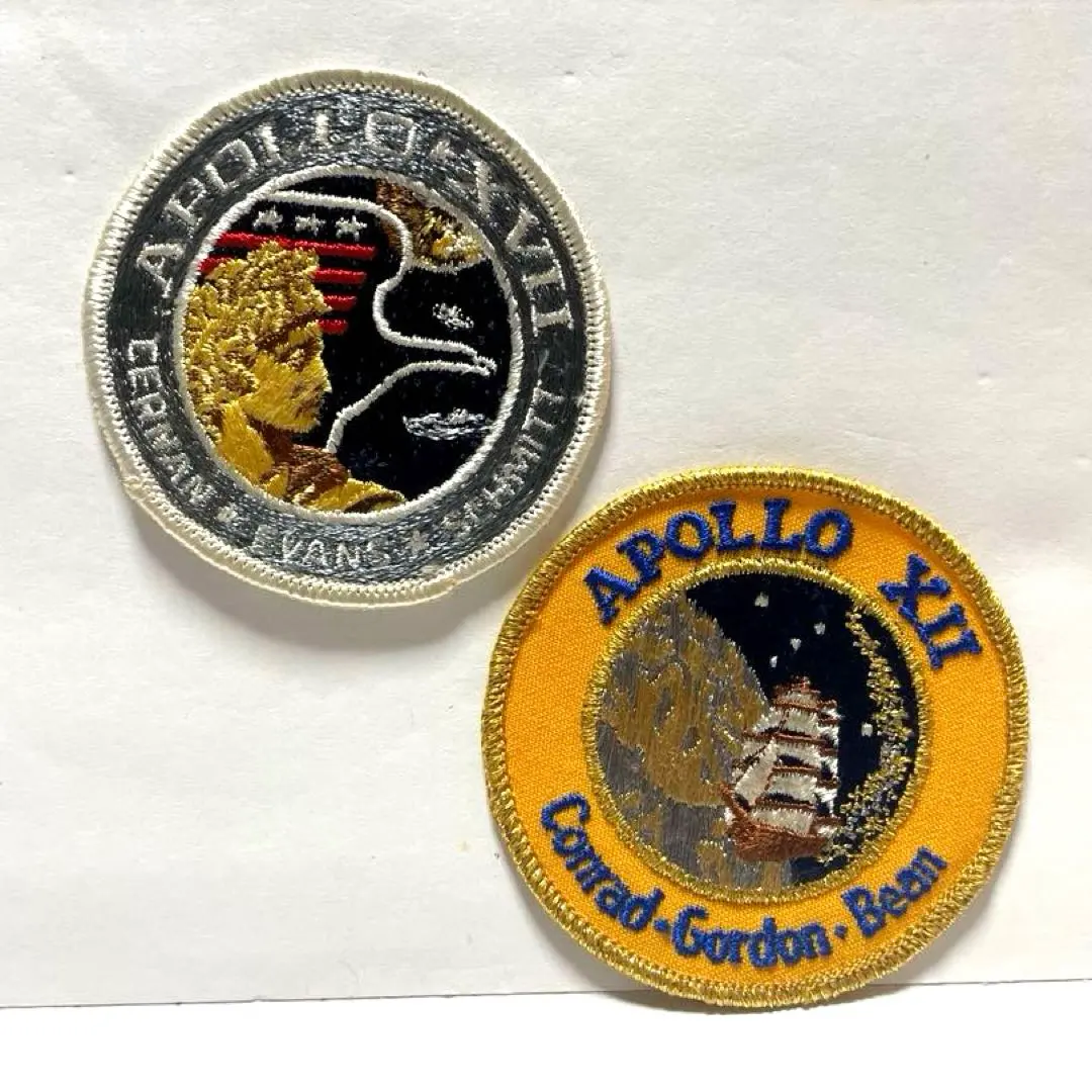 NASA Apollo XVⅡ ,XII ワッペン 2枚セット