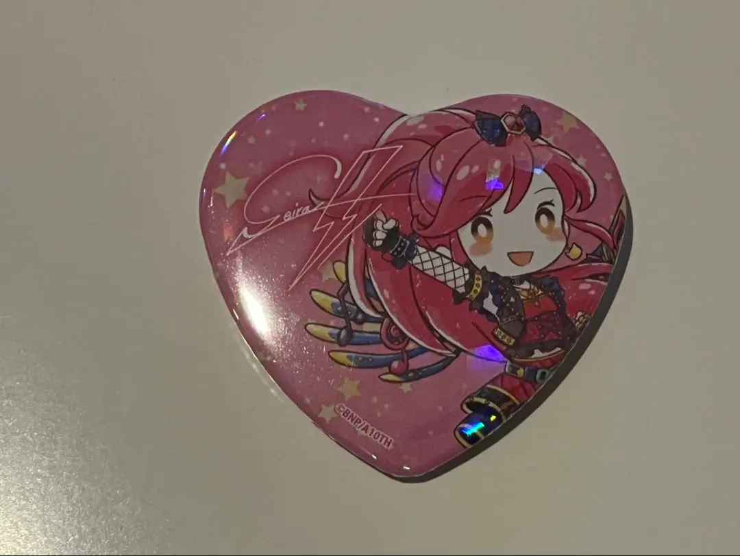 【音城セイラ】アイカツ！衣装展 ホログラムハート缶バッジ