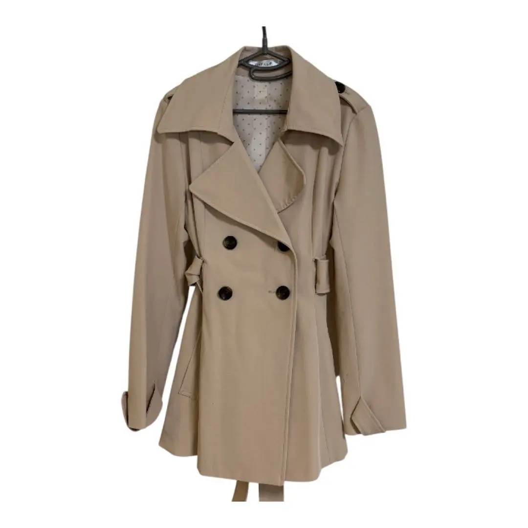 春秋　レディース　スプリングコート　ベージュ　Mサイズ