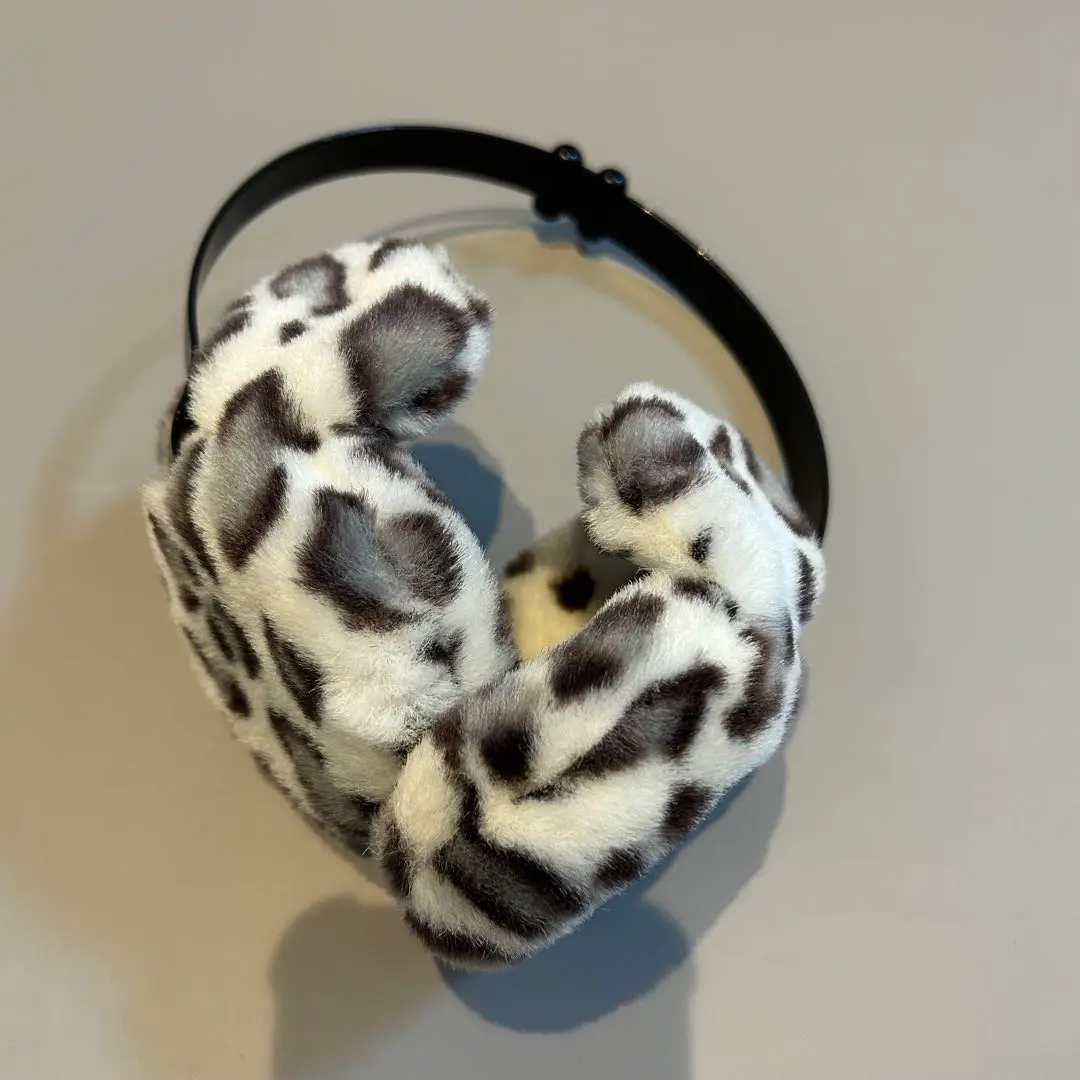 ディズニー ヒョウ柄ファー イヤーマフ