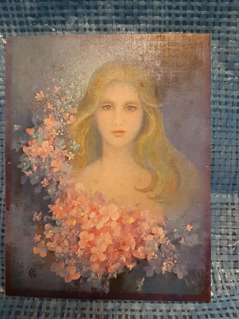 三脇佑子 油彩画 ささやき 1974年