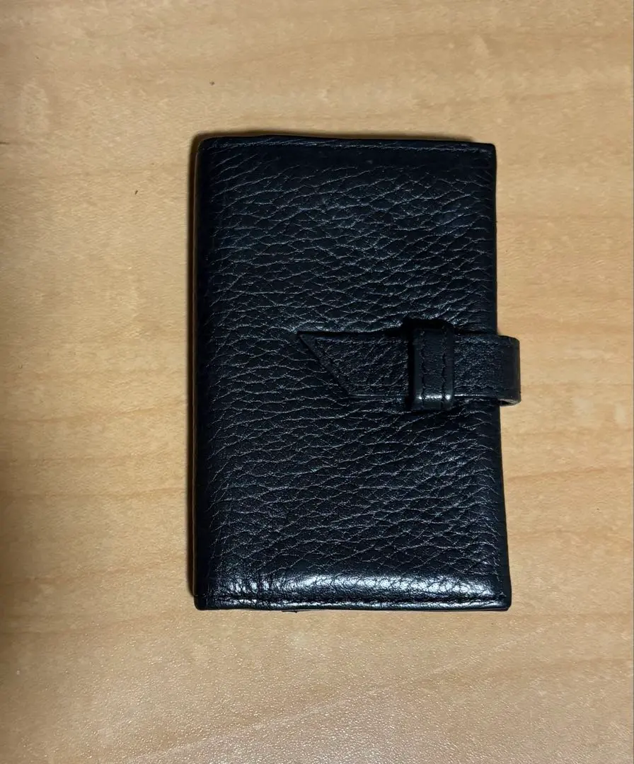 アクタス　カードケース　ブラック　二つ折りカードケース