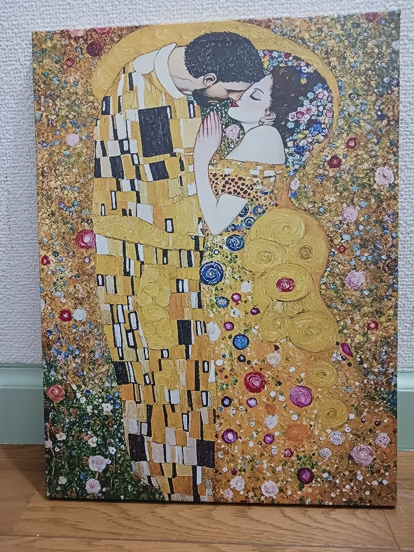 接吻The Kiss アート作品 サイズ40x30キャンバス素材