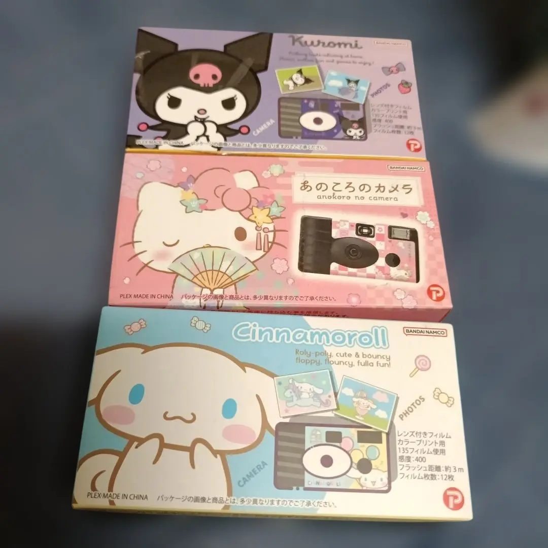 新品【使い切りカメラ】あのころのカメラ ハローキティ シナモ クロミ ３個セット