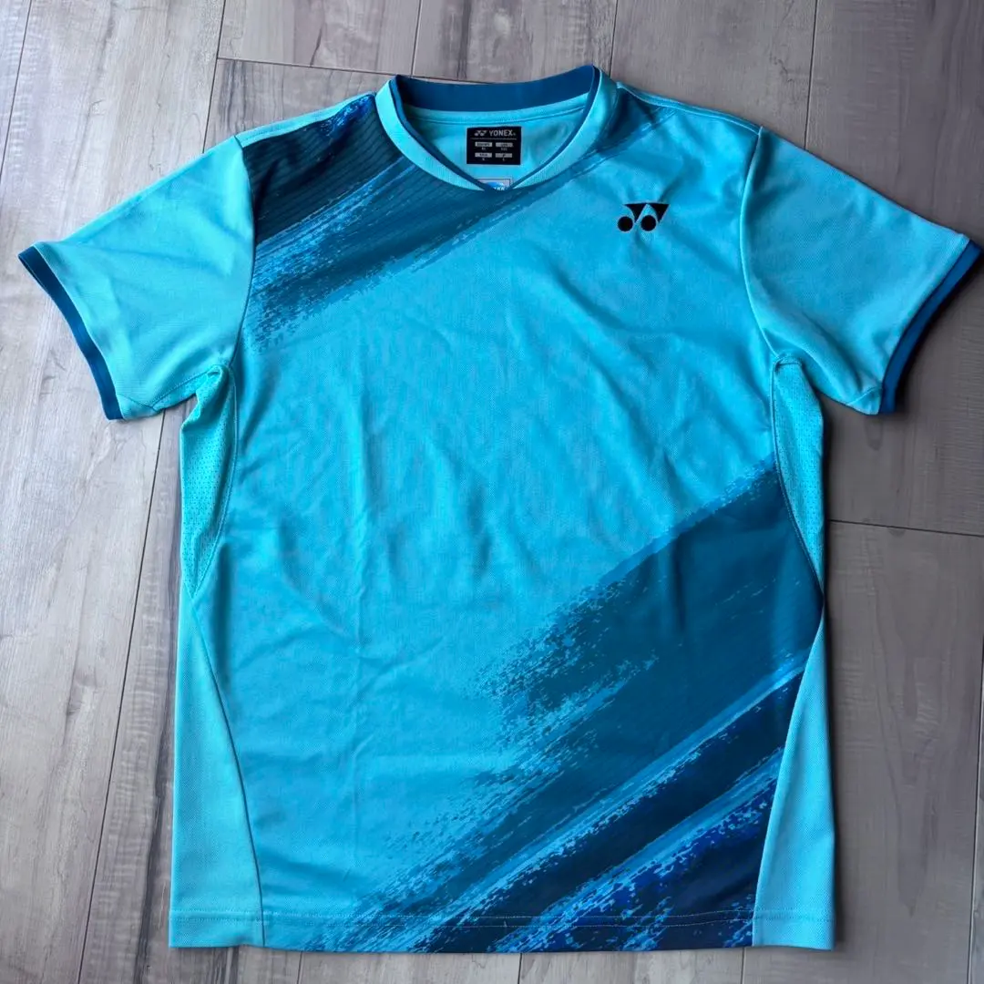 ヨネックス バドミントン ウェア S ライトブルー　ゲームシャツ