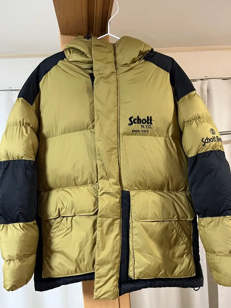 [新品・未使用]schott 美品　ダウン　ダウンジャケット　ボア　ブルゾン