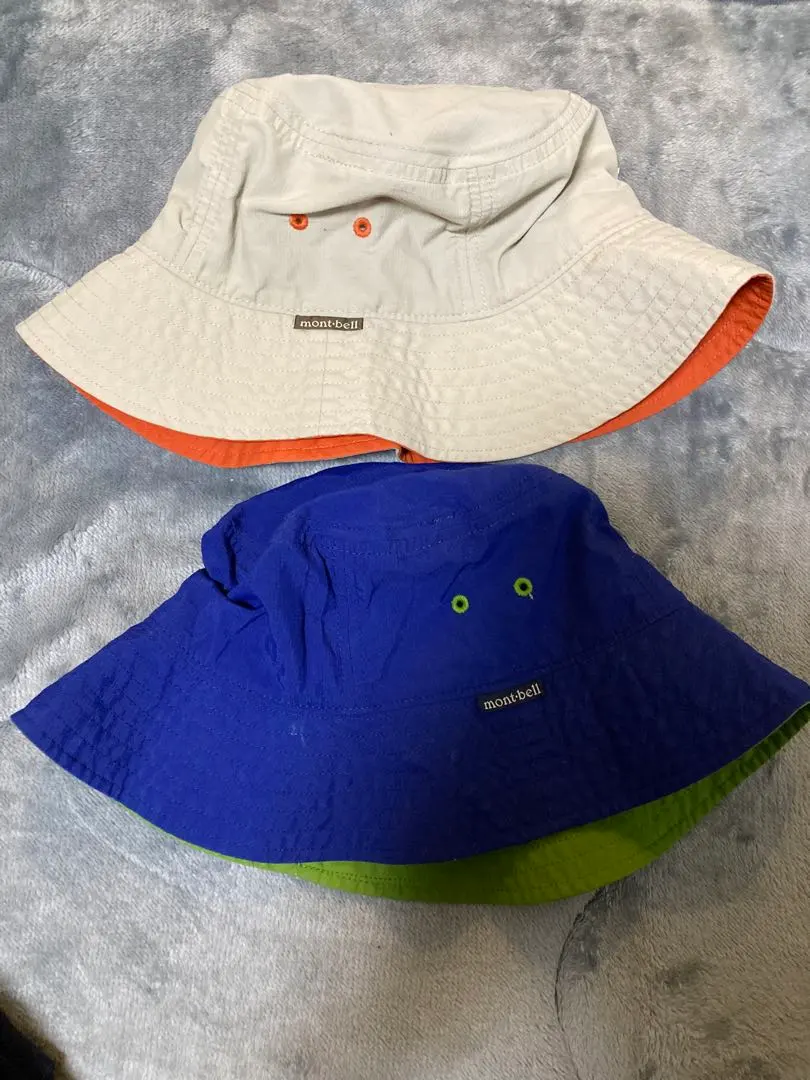 モンベル バケットハット 2点 ベージュ,紺