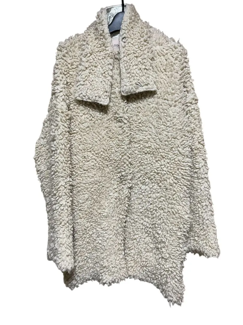 FLOOR クリーム色 オーバーサイズ ファーコート