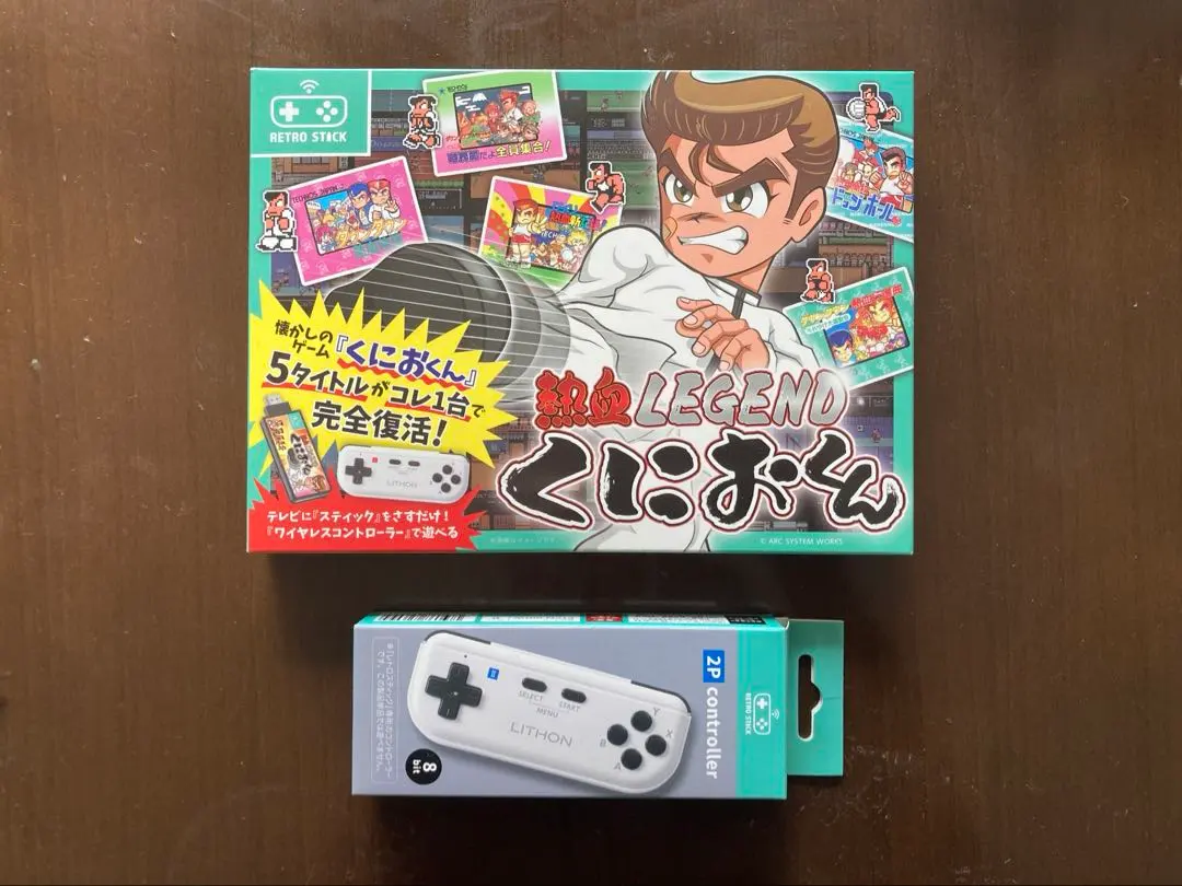 【美品】レトロスティック 熱血LEGEND くにおくん＋2Pコントローラー