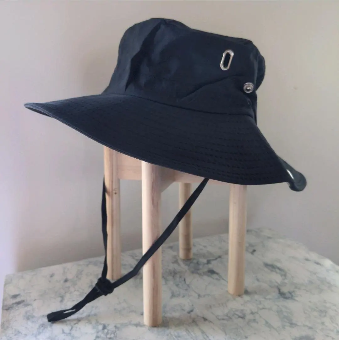 サファリハット 帽子 メンズ レディース メッシュ 紐付き アウトドア 日焼け