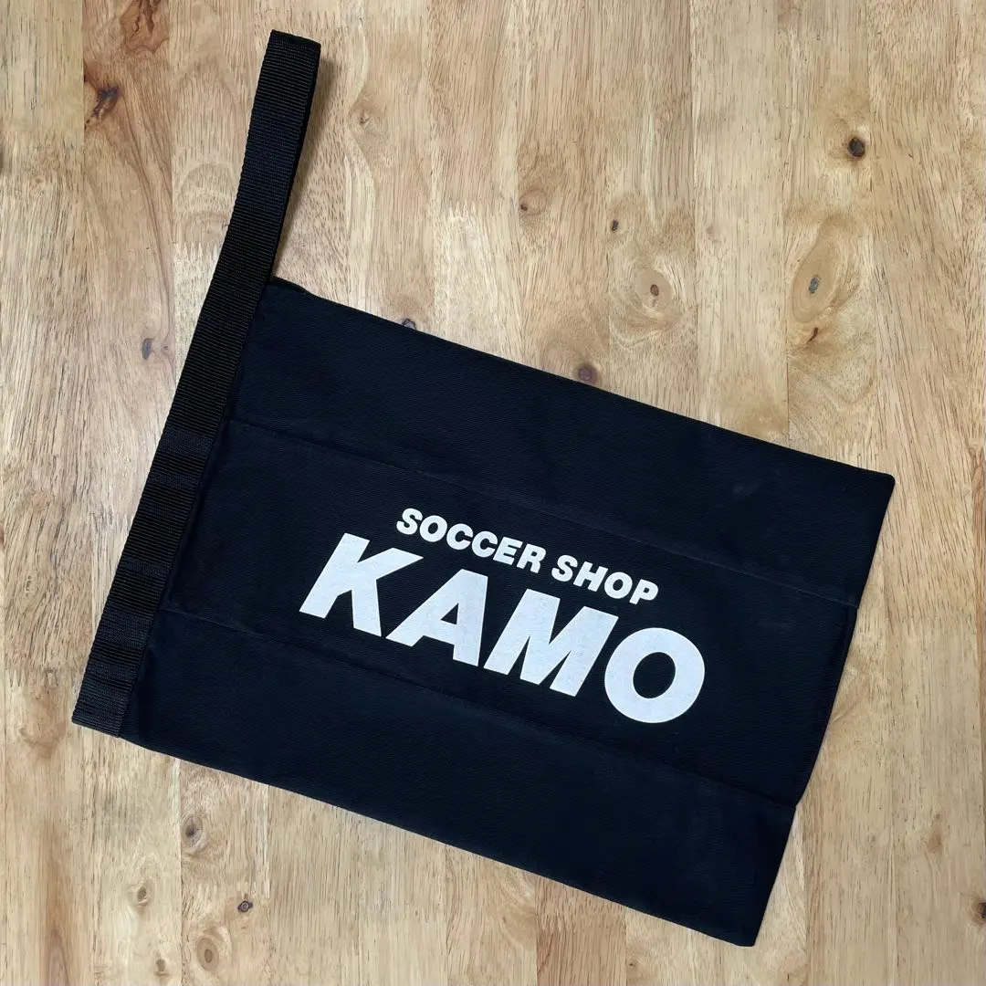 サッカーショップ　KAMO　シューズケース　ブラック✕ホワイト　黒