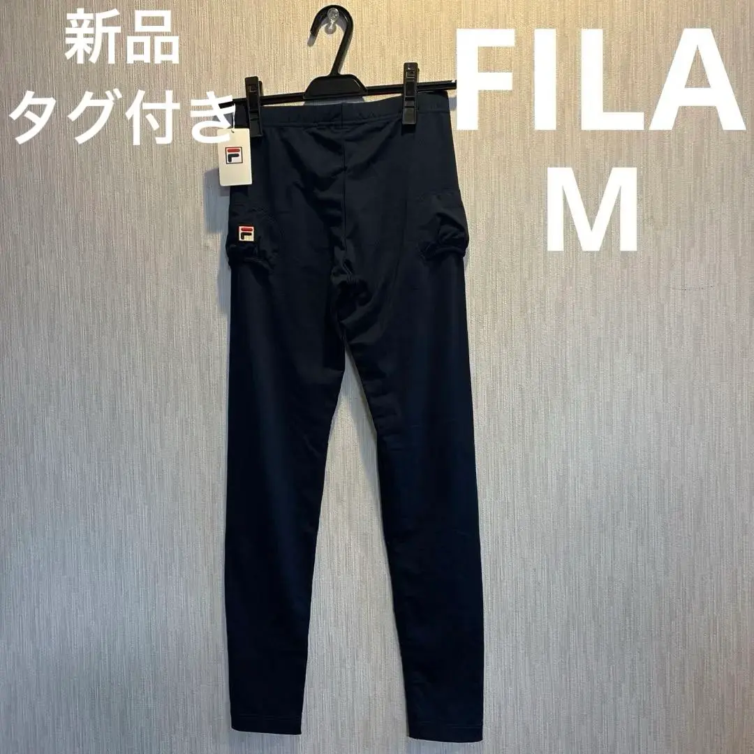【お値下げ】新品タグ付き　レディースフィラテニスパンツMサイズ ネイビー