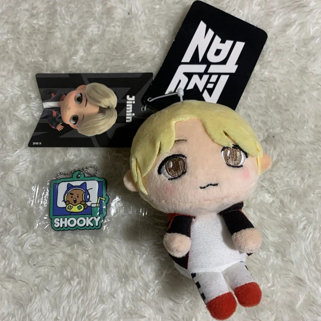 Jimin マスコットとShookyラバーキーホルダー