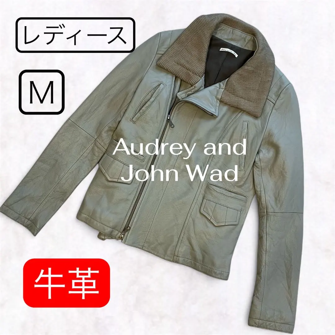 AudreyandJohnWad 牛革 レザージャケット ライダース カウレザー