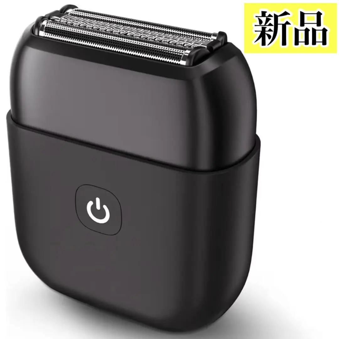 新品✨ 電動 髭剃り シェーバー 3枚刃 防水 Type-C充電 ケース付き 黒