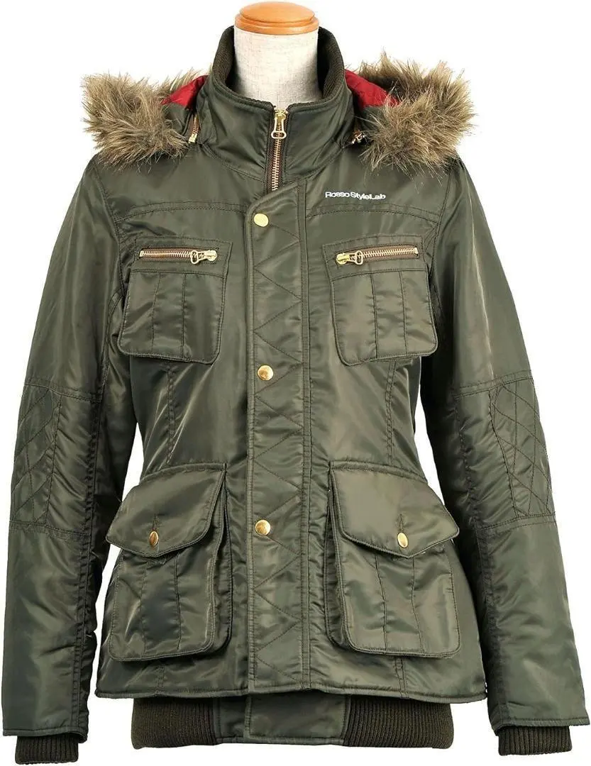 【63％引】ロッソ ROJ-944 カーキ（M）ナイロンミリタリージャケット