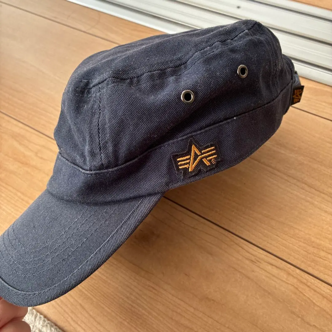 ALPHA INDUSTRIES ネイビー ワークキャップ