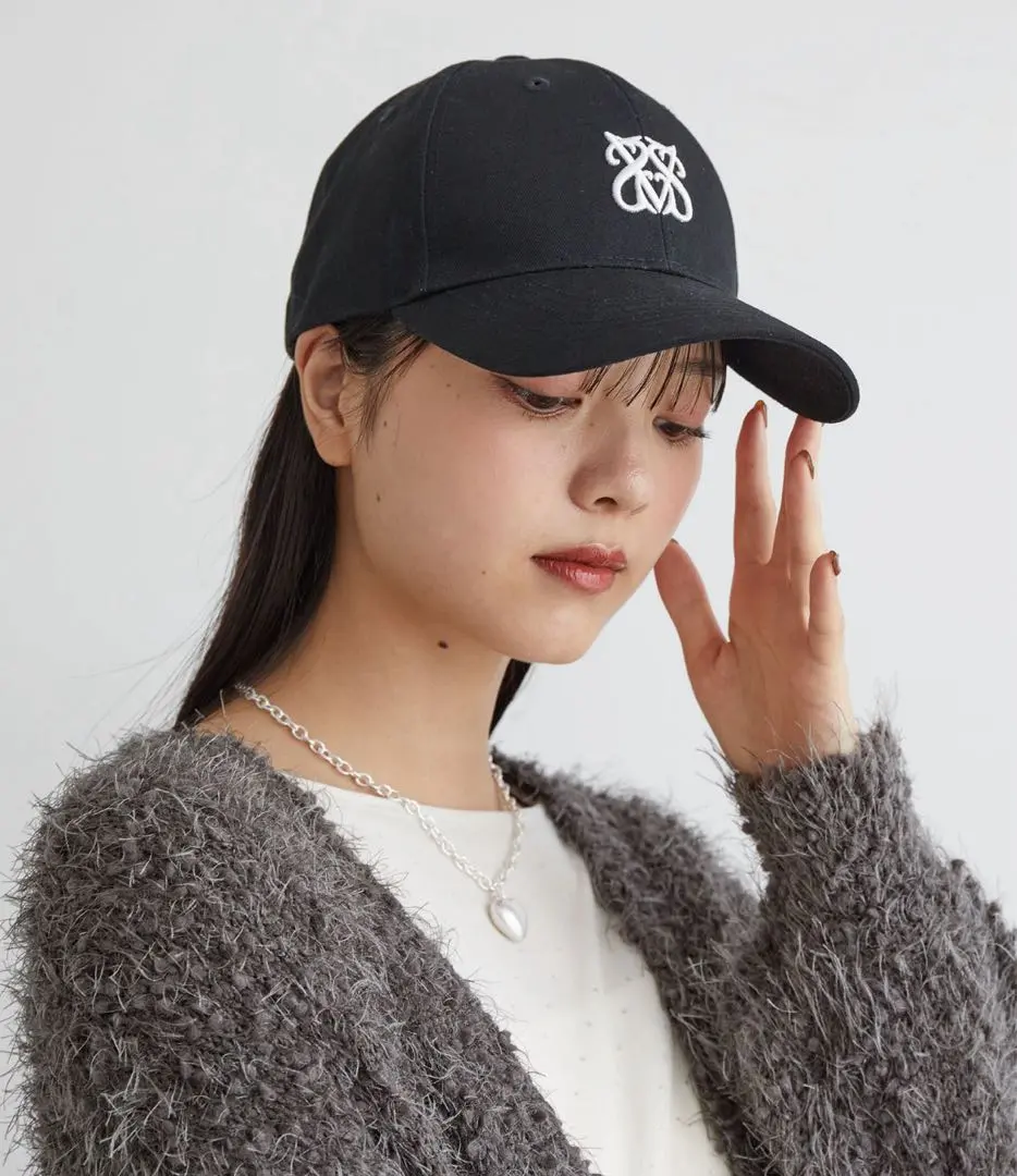 VIS 【新色追加】ロゴマーク刺繍キャップ ブラック