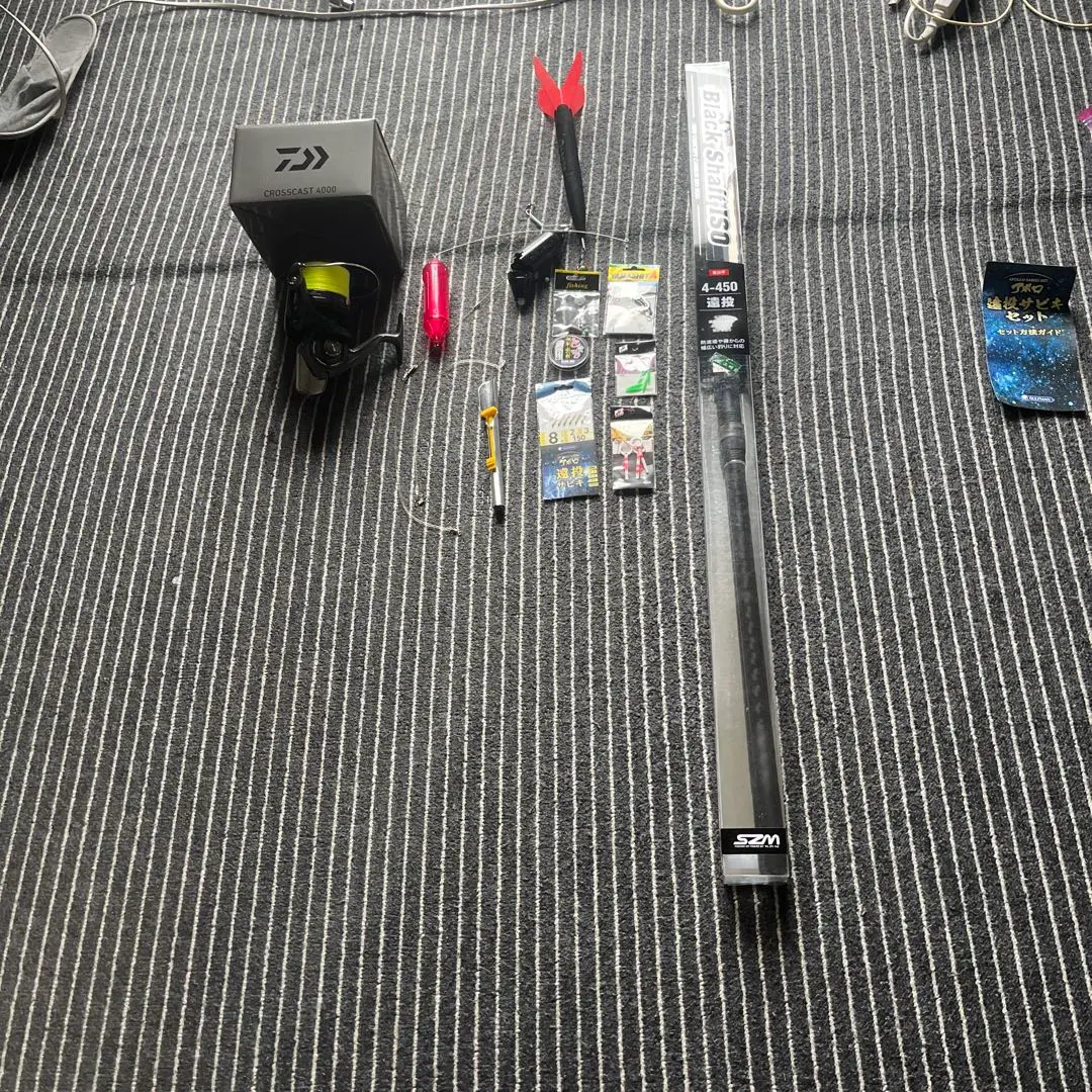 遠投投げ浮セット ダイワCROSSCAST 4000 他ロッド釣り具一式
