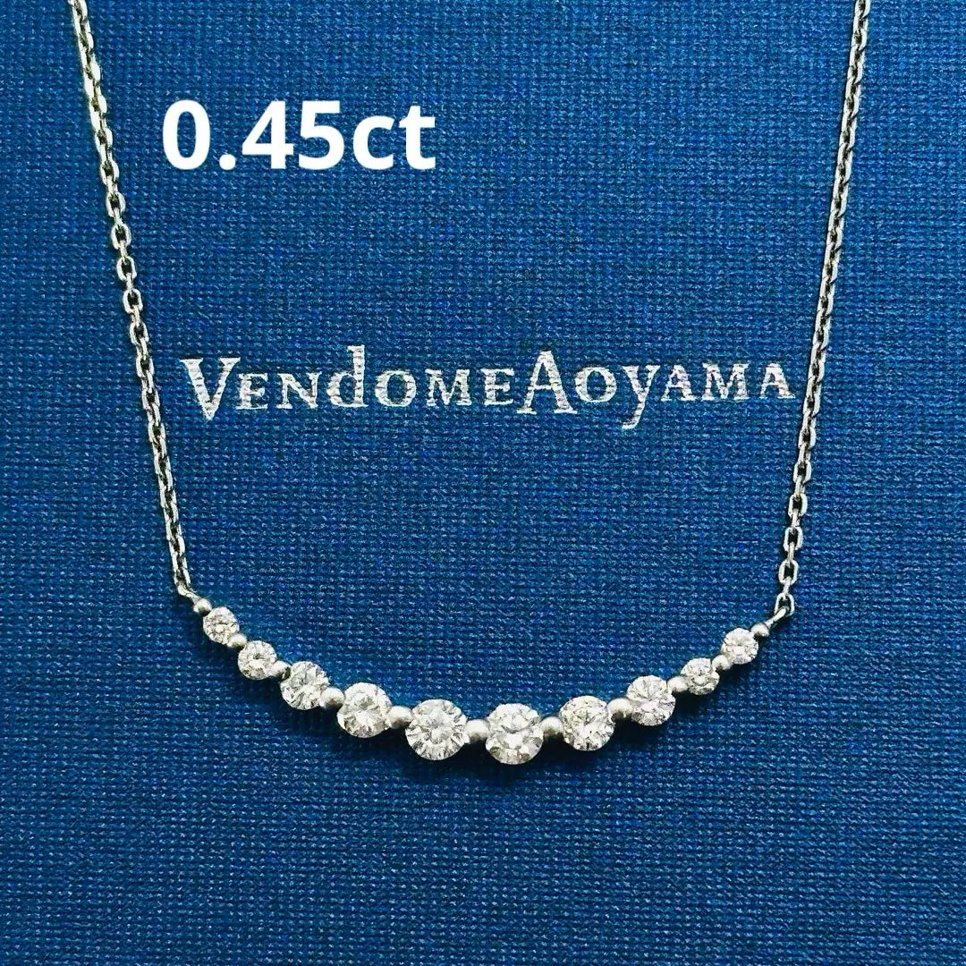 VENDOME AOYAMA ダイヤモンド　リュール　プラチナ　ネックレス